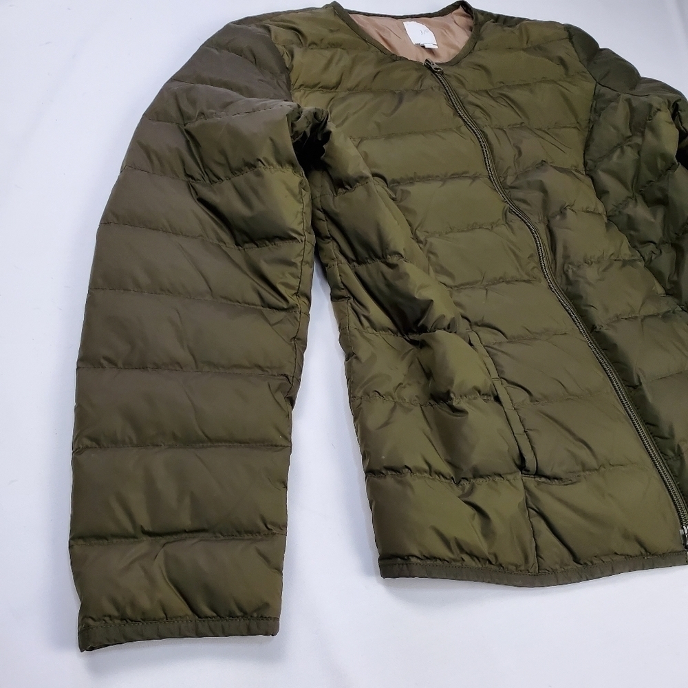 J. Jill Green Light Goose Down Puffer Jacket S - Picture 10 of 13